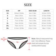 Cargar imagen en el visor de la galería, Braguitas de Encaje para Mujer LM500 personalizado con patrón foto texto (impresión de imágenes múltiples)
