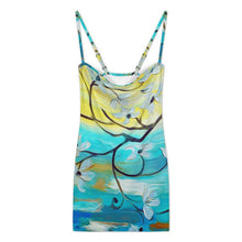 Cargar imagen en el visor de la galería, Vestido Bandeau Tirantes Finos Mujer | Seda de Leche Cepillada Personalizable
