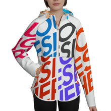 Cargar imagen en el visor de la galería, Chaqueta Slim Fit para Mujer MWL478 personalizado con patrón foto texto (impresión de imágenes múltiples)
