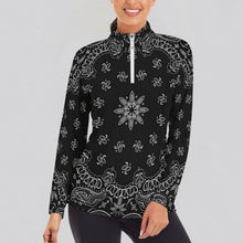 Cargar imagen en el visor de la galería, Camiseta Compresión Mujer Cremallera 1/4 | Top Lycra Running
