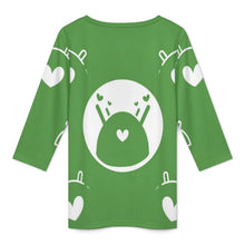 Cargar imagen en el visor de la galería, Camiseta Personalizada 3/4 de Seda de Leche | Regalo de Verano
