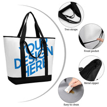 Cargar imagen en el visor de la galería, Bolsa Tote Térmica de Gran Capacidad XB0601064 personalizado con patrón foto texto (impresión de imagen única)
