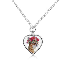 Cargar imagen en el visor de la galería, Collar Memorial Personalizado para Cenizas de Mascotas con Foto
