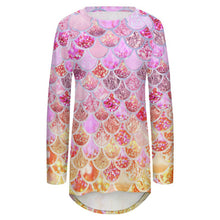Cargar imagen en el visor de la galería, Camiseta Túnica Manga Larga Bloques de Color | Top Largo para Leggings
