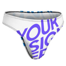 Cargar imagen en el visor de la galería, Tanga de tiro bajo para mujer de algodón puro NZ207 personalizado con patrón foto texto
