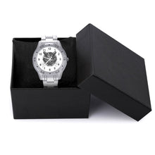 Cargar imagen en el visor de la galería, Reloj de Acero Inoxidable Personalizado | Diseño Business Casual
