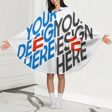 Cargar imagen en el visor de la galería, Manta con capucha unisex NDP08 personalizado con patrón foto texto (impresión de imágenes múltiples)
