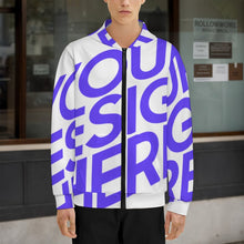 Cargar imagen en el visor de la galería, Sudadera con capucha y cremallera para adolescentes LM516 personalizado con patrón foto texto (impresión de imagen única)
