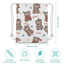 Cargar imagen en el visor de la galería, Mochila de Cuerdas de Lona Personalizada | Saco de Canvas Reforzado
