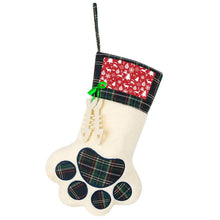 Cargar imagen en el visor de la galería, Calcetín Navideño de Felpa para Perro | Bota con Foto Personalizada
