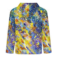 Cargar imagen en el visor de la galería, Hoodie with Raglan Sleeves Colorful Splash Ink
