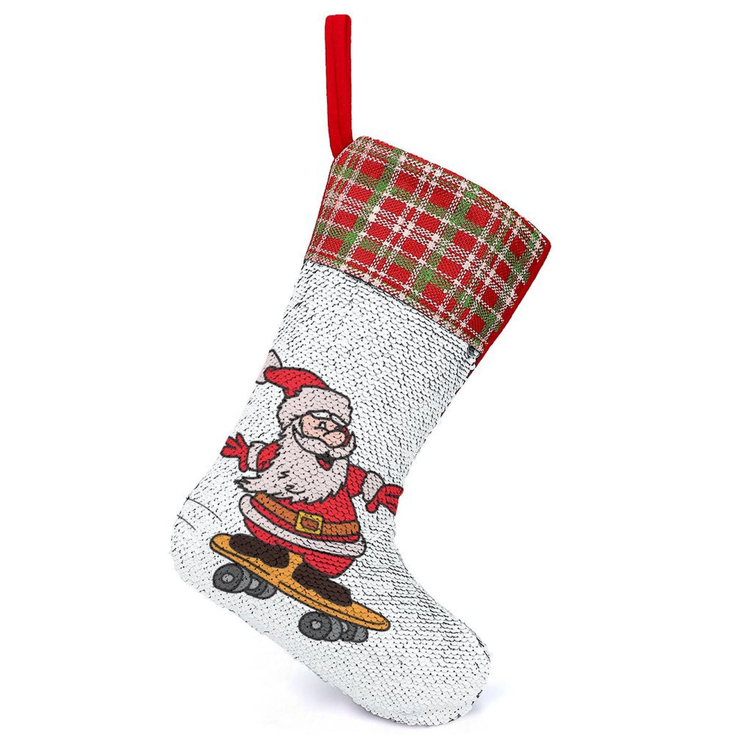 Calcetín de Navidad Mágico de Lentejuelas Personalizado