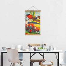 Cargar imagen en el visor de la galería, Póster de Lino Personalizado con Soporte de Madera | Arte Zen
