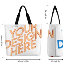 Cargar imagen en el visor de la galería, Bolso Tote Grande XB0601059 con Asa para Mujer personalizado con patrón foto texto (impresión de imágenes múltiples)
