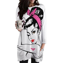 Cargar imagen en el visor de la galería, Sudadera Larga Oversize con Bolsillos | Túnica Personalizada 2XS-6XL
