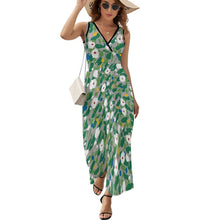 Cargar imagen en el visor de la galería, Vestido Midi con Volantes Personalizado | Tejido "Seda de Leche" y Cuello V
