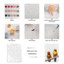 Cargar imagen en el visor de la galería, Kit de Pintar por Números con Bastidor | Tu Retrato Listo para Colgar
