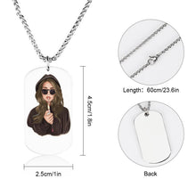 Cargar imagen en el visor de la galería, Collar Chapa Militar Personalizado con Foto
