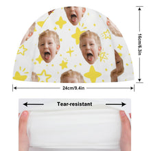 Cargar imagen en el visor de la galería, Gorro de Natación de Tela Personalizado | Gorro Elástico Cómodo Pelo Largo
