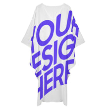 Cargar imagen en el visor de la galería, Vestido de Mujer Talla Grande C13Q personalizado con patrón foto texto (Estilo Sencillo)
