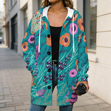 Cargar imagen en el visor de la galería, Chaqueta con capucha de forro polar personalizable para mujer
