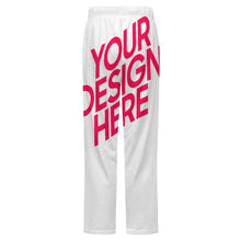 Cargar imagen en el visor de la galería, Pantalón de pijama holgado de felpa para mujer LM218 (Diferentes estampados adelante y atrás) personalizado con patrón foto texto
