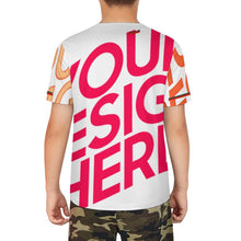 Cargar imagen en el visor de la galería, Camiseta de béisbol infantil J81T personalizado con patrón foto texto
