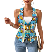 Cargar imagen en el visor de la galería, Chaleco Mujer Tipo Blazer Personalizable Sin Mangas
