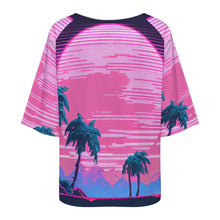 Cargar imagen en el visor de la galería, Camiseta Hombros Caídos Personalizable | Top Cuello Barco Mujer
