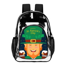 Cargar imagen en el visor de la galería, Mochila Transparente Personalizada de PVC con Bolsillo Lateral de Malla
