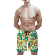 Cargar imagen en el visor de la galería, Beach Pants Green, Puzzle, Abstract Pattern
