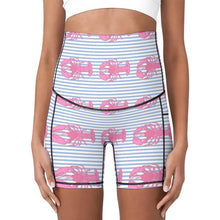 Cargar imagen en el visor de la galería, Pantalones Cortos Yoga Premamá Personalizados con Bolsillos
