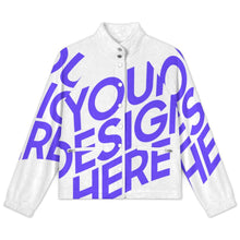 Cargar imagen en el visor de la galería, Chaqueta de Cuello Alto para Mujer LM552 personalizado con patrón foto texto (impresión de imagen única)
