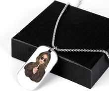 Cargar imagen en el visor de la galería, Collar Chapa Militar Personalizado con Foto
