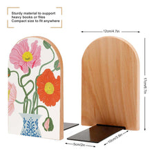 Cargar imagen en el visor de la galería, Sujeta Libros 2 Pares / Oficina Soporte Libros Talla Grande / Sujetalibros Originales / Estanteria de Madera para Escuela Decoración del Hogar BG1613026 Personalizada con Foto Logo Patrón Texto
