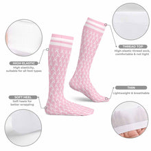 Cargar imagen en el visor de la galería, Calcetines de moda unisex con 2 largos disponibles (46 cm, 60 cm) personalizado con patrón foto texto
