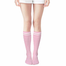 Cargar imagen en el visor de la galería, Calcetines de moda unisex con 2 largos disponibles (46 cm, 60 cm) personalizado con patrón foto texto
