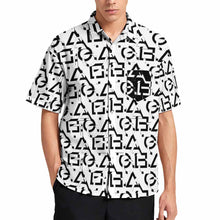 Cargar imagen en el visor de la galería, Camisa de hombre de manga corta con bolsillo B339 personalizado con patrón foto texto (impresión de imágenes múltiples)
