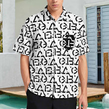 Cargar imagen en el visor de la galería, Camisa de hombre de manga corta con bolsillo B339 personalizado con patrón foto texto (impresión de imágenes múltiples)
