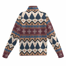 Cargar imagen en el visor de la galería, Camisas casuales de polar para mujer MWL505 con cuello alto personalizado con patrón foto texto
