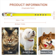 Cargar imagen en el visor de la galería, Collar ajustable para perros y gatos Q025 accesorios para mascotas personalizado con patrón foto texto (impresión de imágenes múltiples)
