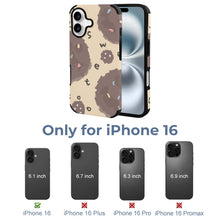 Cargar imagen en el visor de la galería, Funda para móvil de piel sintética para iPhone 16 personalizado con patrón foto texto
