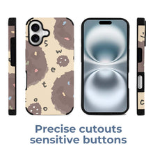 Cargar imagen en el visor de la galería, Funda para móvil de piel sintética para iPhone 16 personalizado con patrón foto texto
