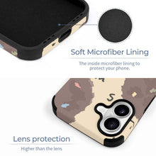 Cargar imagen en el visor de la galería, Funda para móvil de piel sintética para iPhone 16 personalizado con patrón foto texto
