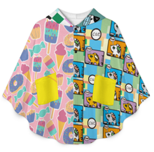 Cargar imagen en el visor de la galería, Manta con Capucha para Adolescentes RTDP09 personalizado con patrón foto texto (impresión de imágenes múltiples)
