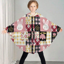 Cargar imagen en el visor de la galería, Manta con capucha para niños RTDP09 personalizado con patrón foto texto (impresión de imágenes múltiples)
