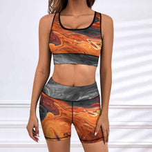 Cargar imagen en el visor de la galería, Conjunto de traje deportivo de yoga para mujer XG005Y09A traje de tren para trotar personalizado con patrón foto texto (impresión de imágenes múltiples)
