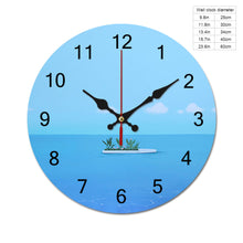 Cargar imagen en el visor de la galería, Reloj de Pared de Madera con Impresión Directa UV de Diseño Personalizado GY0903008 con Tus Imágenes o Texto
