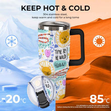 Cargar imagen en el visor de la galería, Taza de acero inoxidable 304 de gran capacidad para coche personalizado con patrón foto texto
