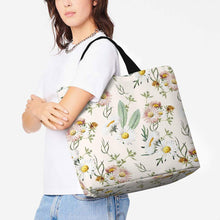 Cargar imagen en el visor de la galería, Bolso Tote Grande XB0601059 con Asa para Mujer personalizado con patrón foto texto (impresión de imagen única)
